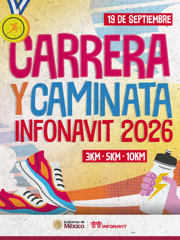 Póster de Carrera y Caminata Infonavit 2026